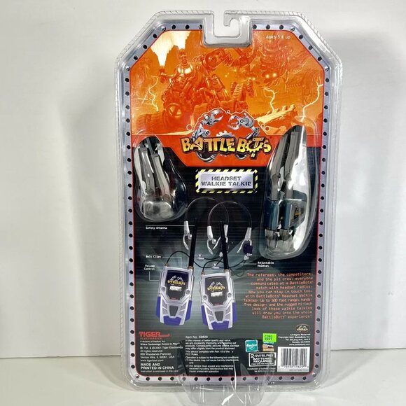 BattleBots Walkie Talkie Headset Play Set 2001 Hasbro Tiger Electronics NIP - Picture 8 of 13
